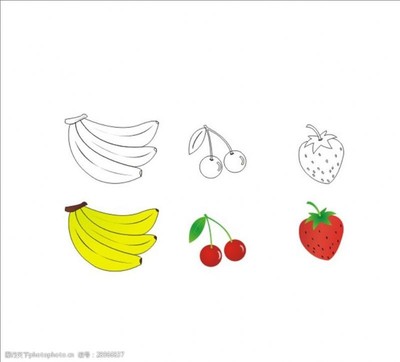 草莓簡(jiǎn)筆畫(huà) 甜美水果的簡(jiǎn)單繪制